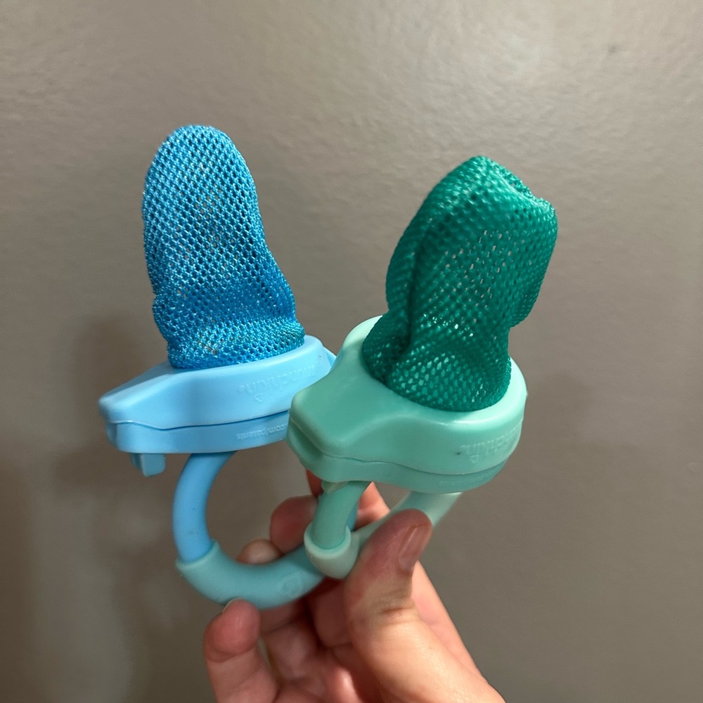MunchBlue and Green Baby Teething Toys